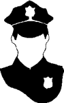 Police officer silhouette